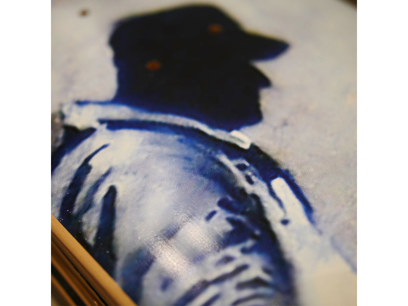 Skateboard Triptych – Grey Ghost inspired by BANKSY