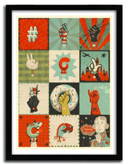 Affiche ALL THE SIGNS OF A REVOLUTION by STEVE SIMPSON ArtAndToys