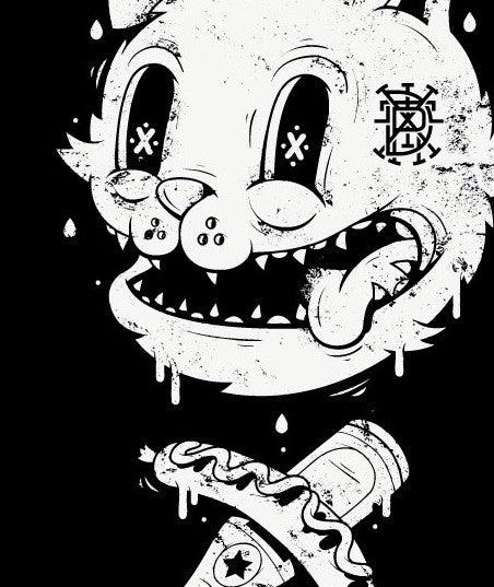 Affiche ALLEY CAT BLACK by DXTR ArtAndToys