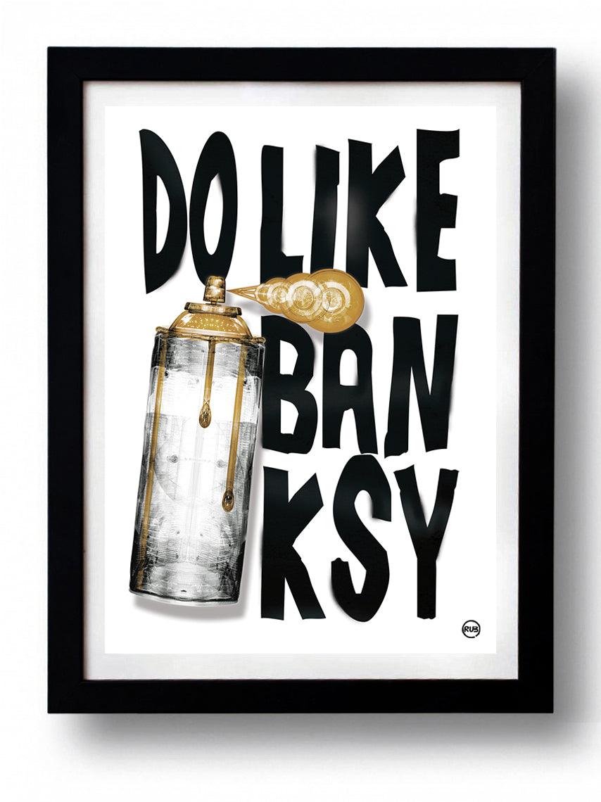 Affiche BANKSY GOLD par Rubiant ArtAndToys