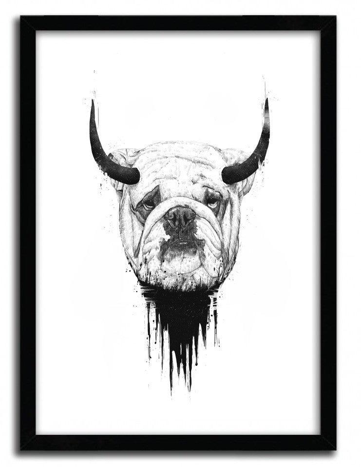 Affiche BULL DOG par BALAZS SOLTI ArtAndToys
