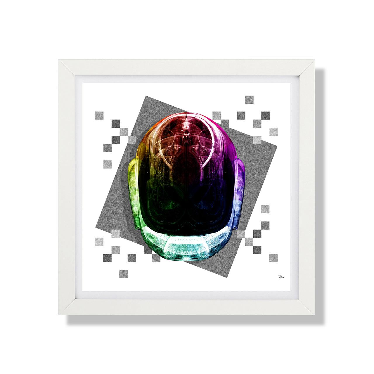 Affiche DAFT FACE FULL COLOR 2 SQ par RUBIANT ArtAndToys