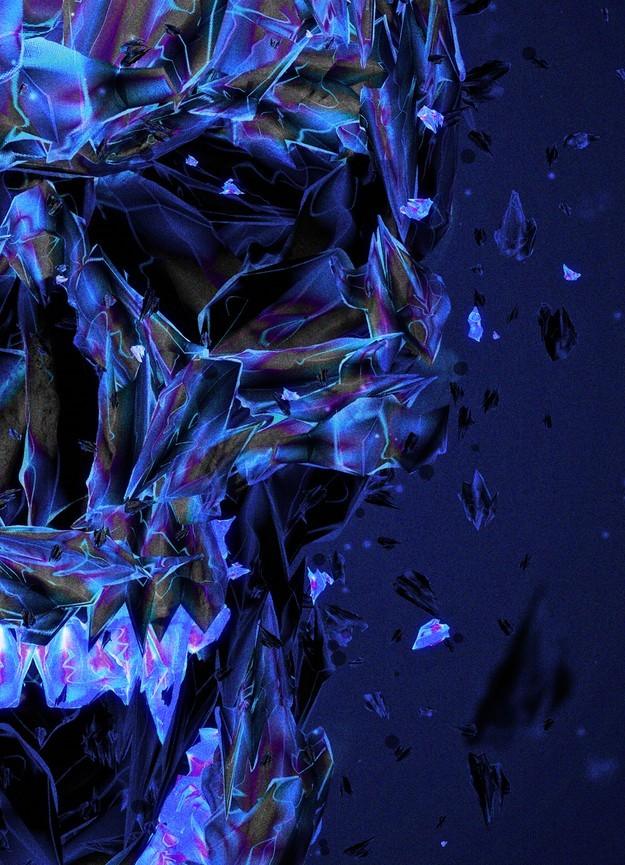 Affiche DISSOLVE BLUE by Mart Biemans ArtAndToys