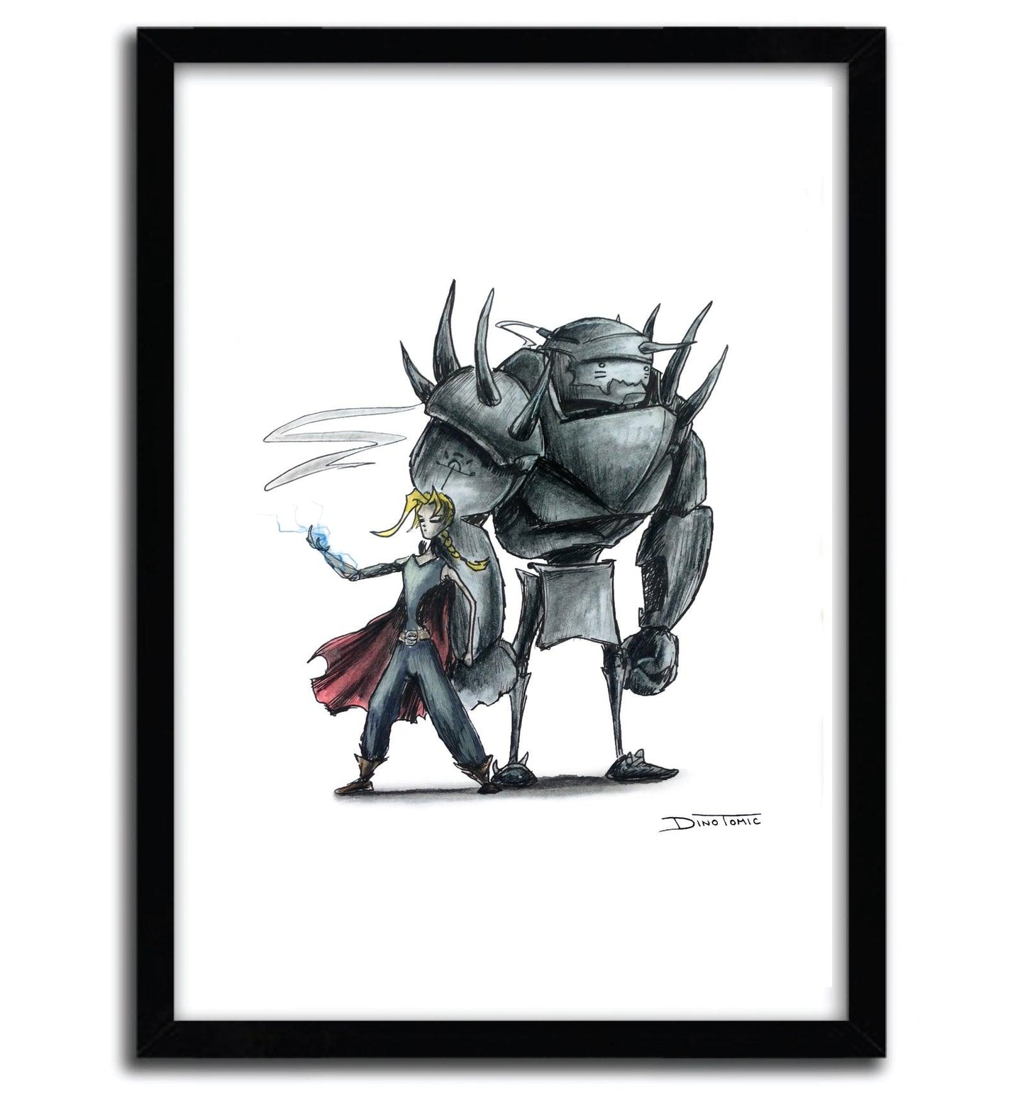 Affiche Fullmetal Alchemist Creepyfied par DinoTomic ArtAndToys