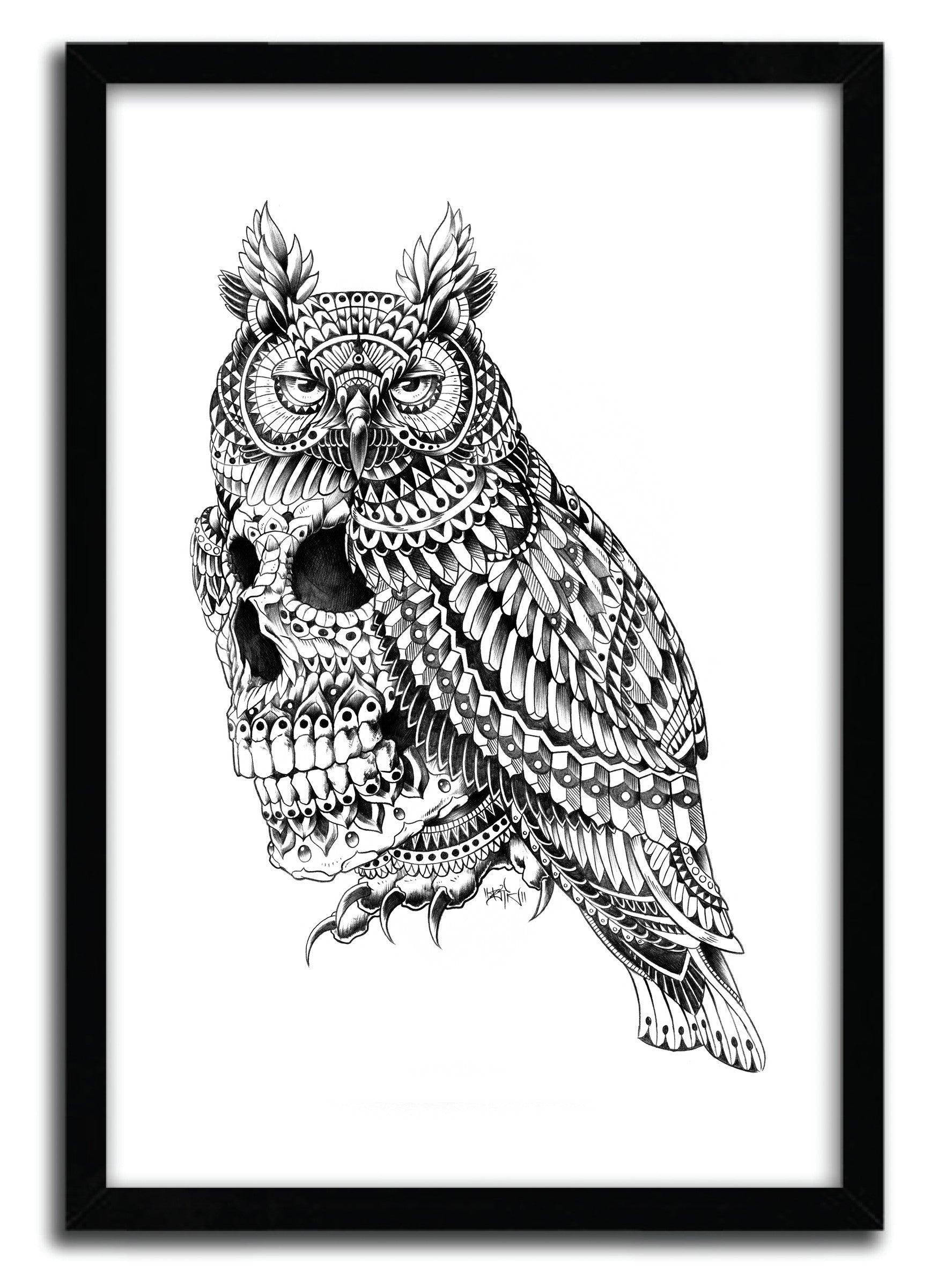 Affiche GREAT HORNED SKULL BY BIOWORKZ ArtAndToys