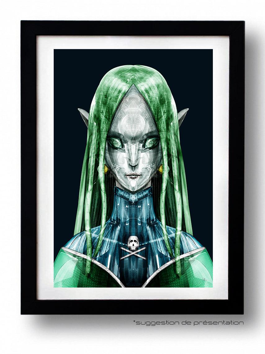 Affiche HARPISTE CELESTE par Rubiant ArtAndToys