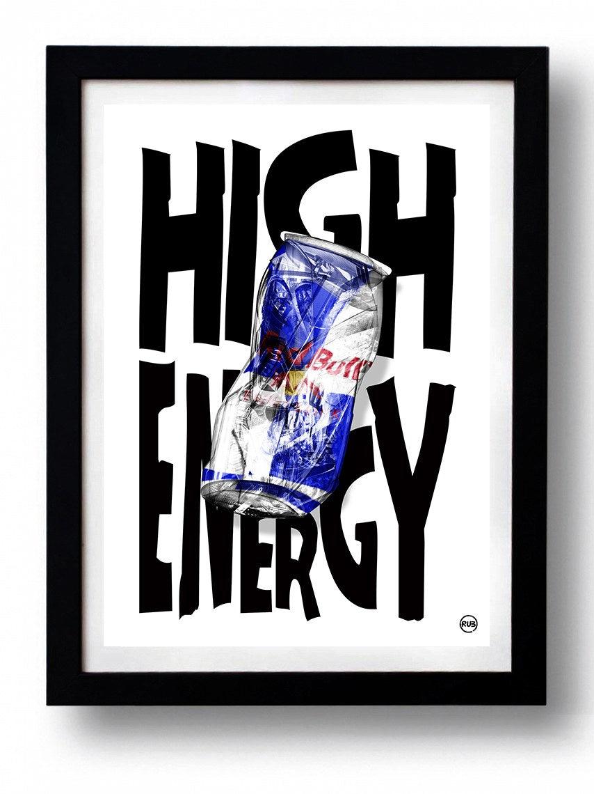 Affiche HIGH ENERGIE par Rubiant ArtAndToys