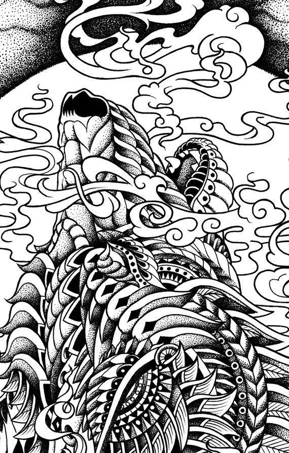 Affiche HOWLING WOLF BY BIOWORKZ ArtAndToys