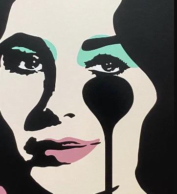 Affiche LIZ TAYLOR CLASSIC PINK by PURE EVIL ArtAndToys