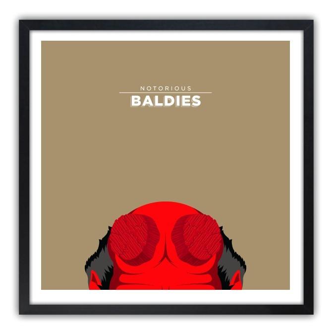 Affiche Notorious Baldie HELLBOY by Mr Peruca ArtAndToys