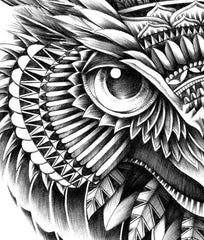 Affiche ORNATE OWL HEAD BY BIOWORKZ ArtAndToys