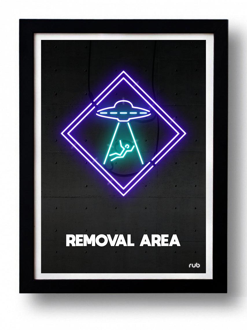 Affiche REMOVAL AREA by RUB ArtAndToys