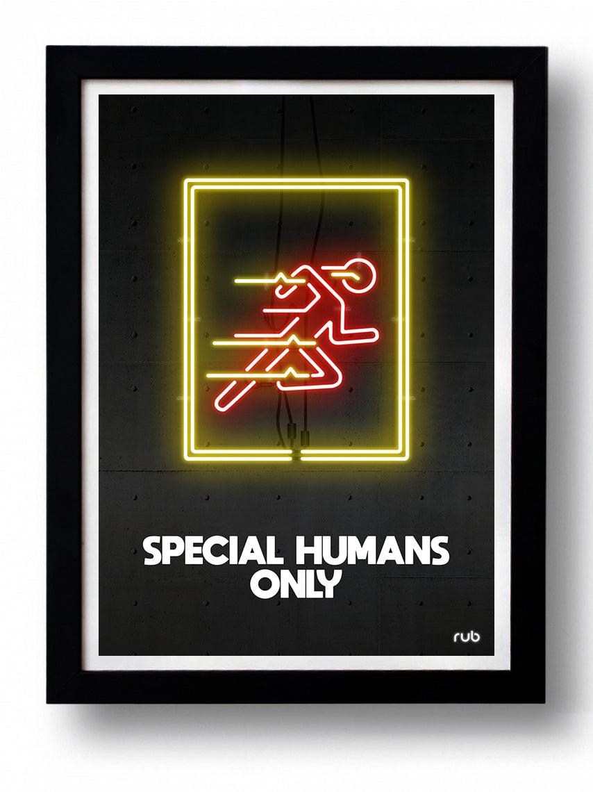 Affiche SPECIAL HUMANS ONLY by RUB ArtAndToys