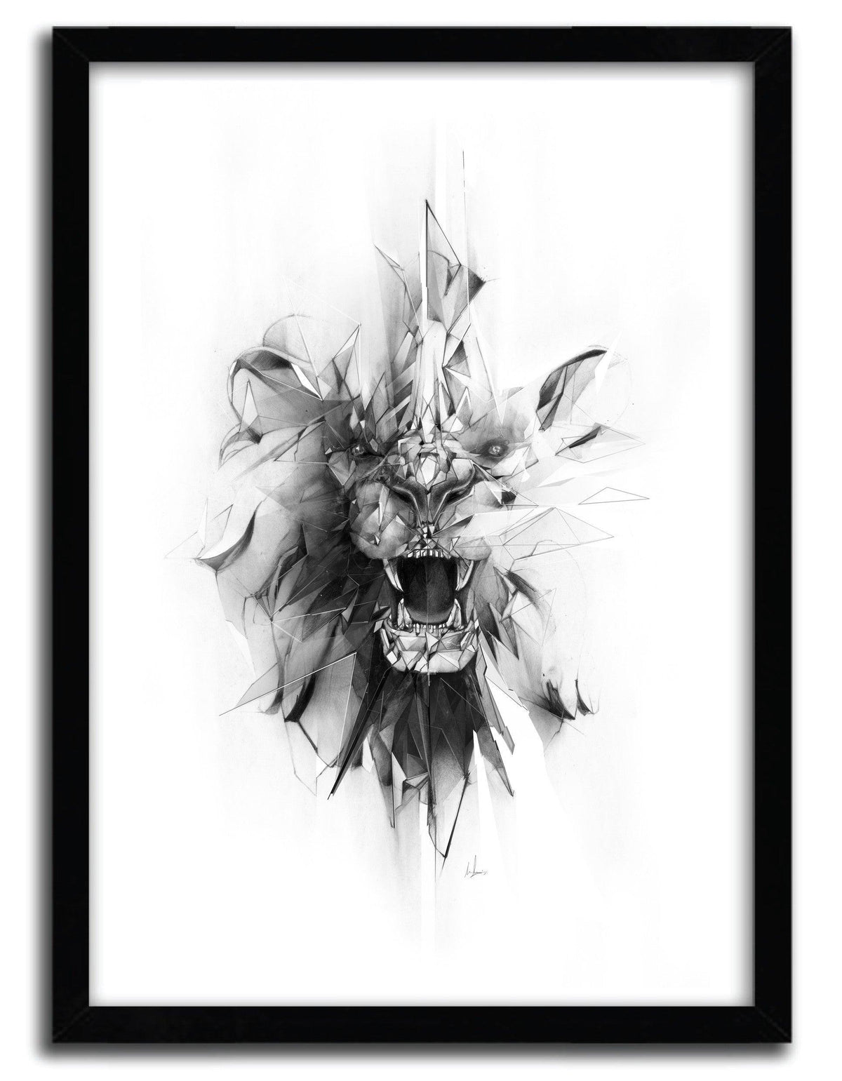 Affiche STONE LION par ALEXIS MARCOU ArtAndToys