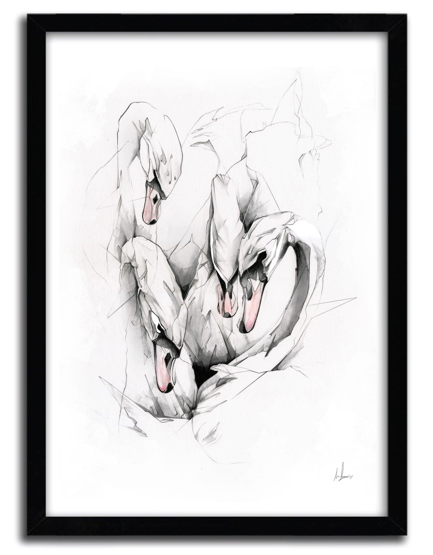Affiche SWANS par ALEXIS MARCOU ArtAndToys