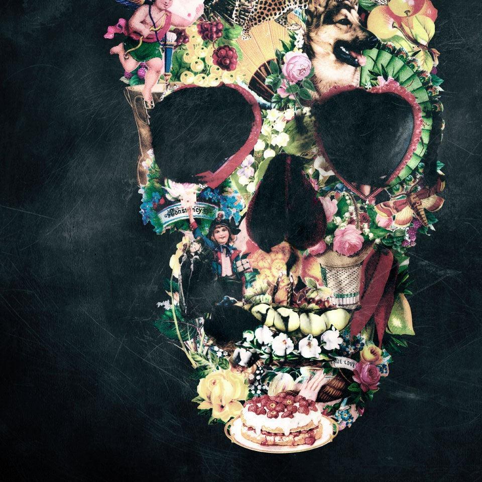 Affiche VINTAGE SKULL par ALI GULEC ArtAndToys