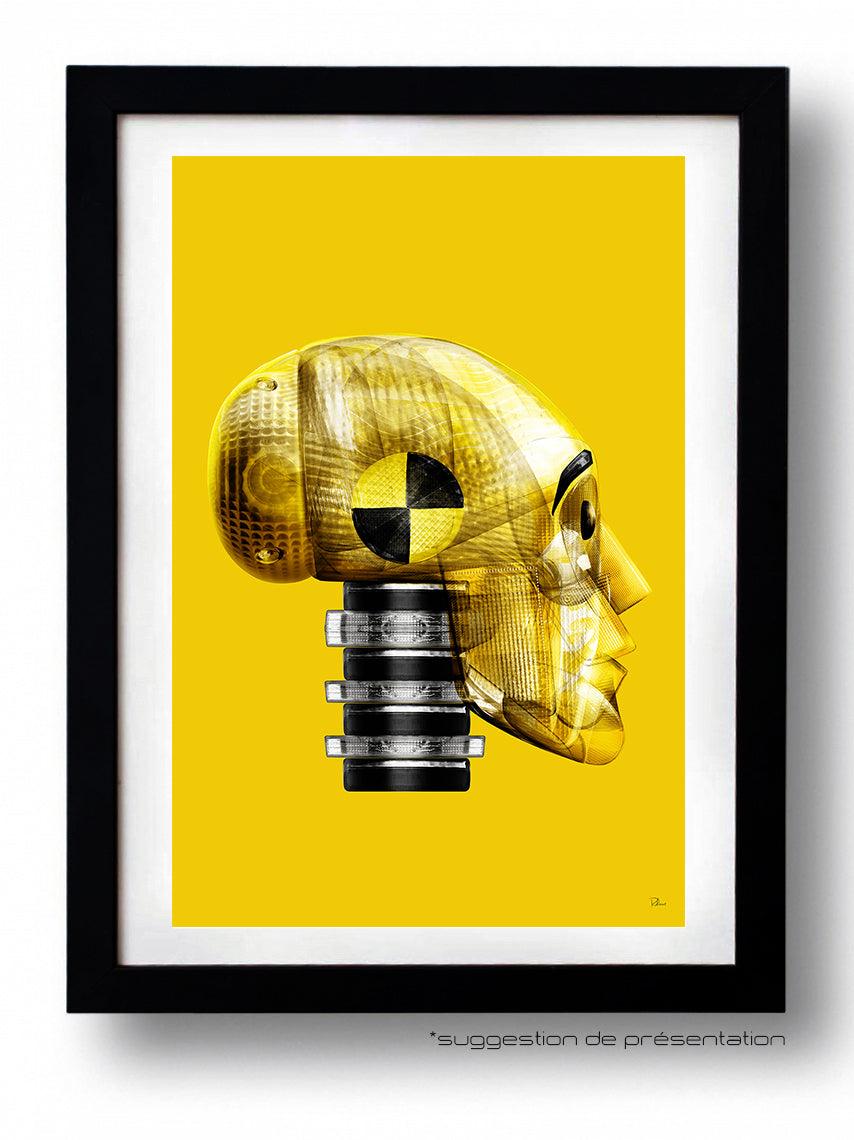 Affiche YELLOW TEST par Rubiant ArtAndToys