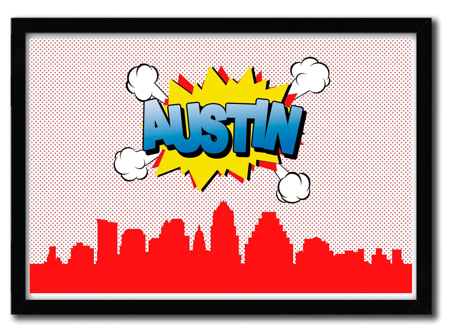Affiche austin par OCTAVIAN MIELU ArtAndToys