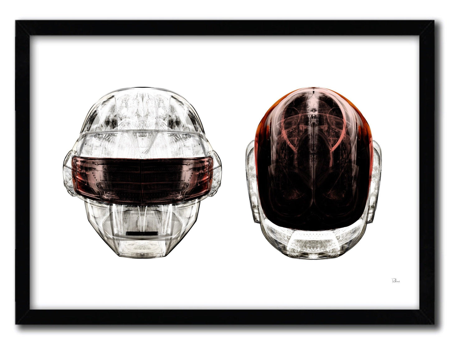 Affiche daft white faces par Rubiant ArtAndToys
