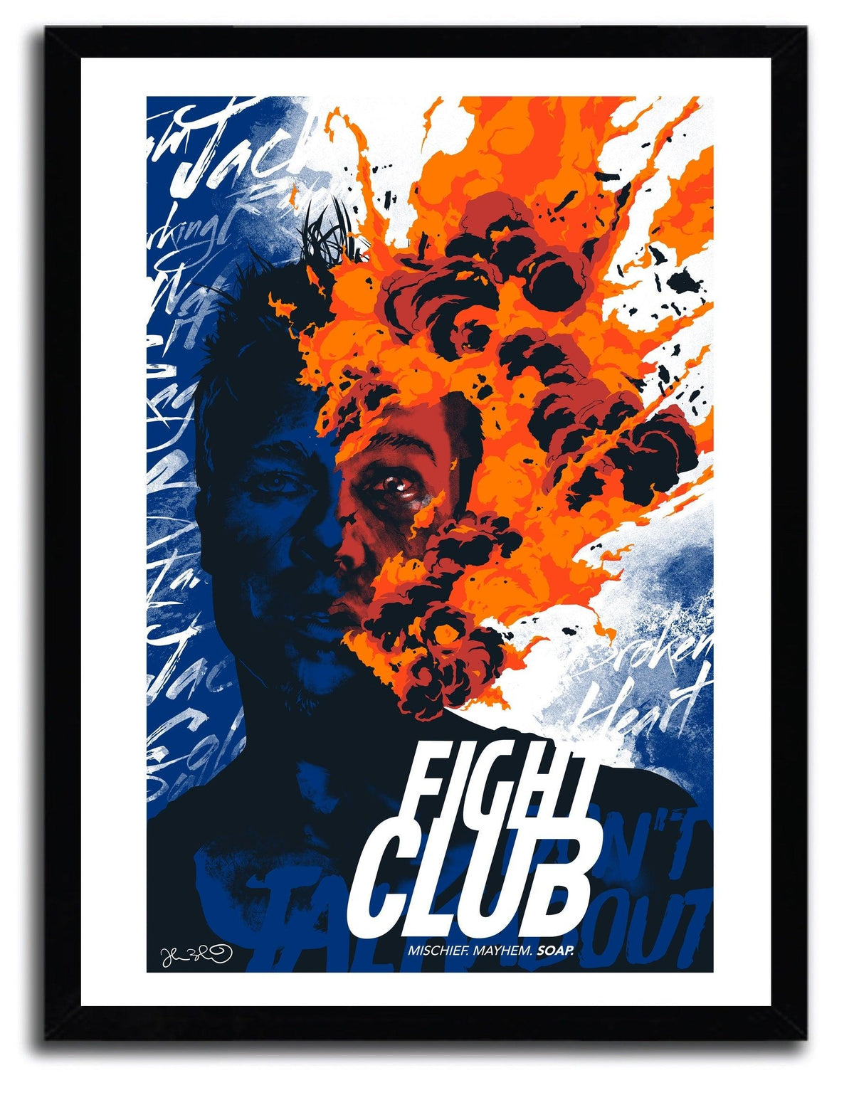 Affiche fight club par JOSHUA BUDICH ArtAndToys