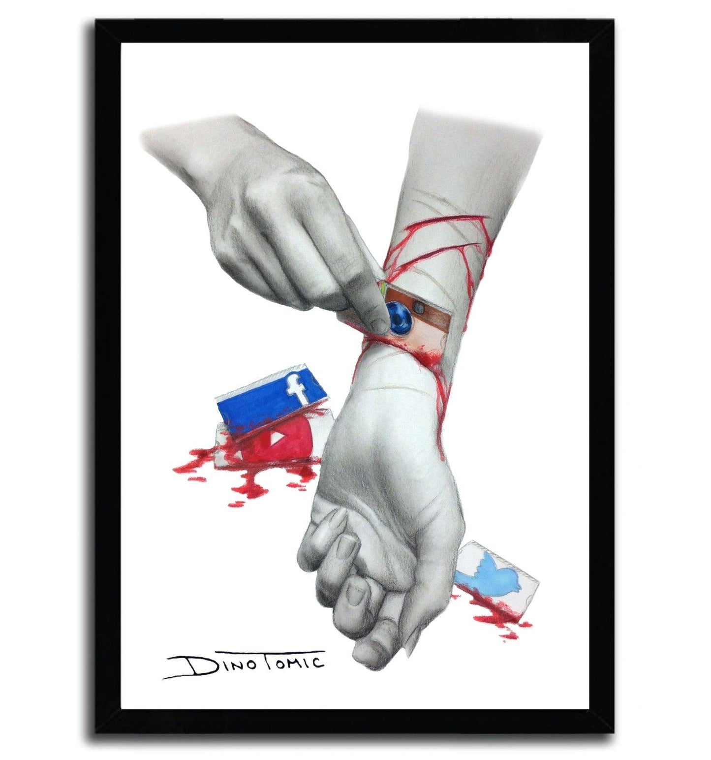 Affiche instagram cut par DinoTomic ArtAndToys