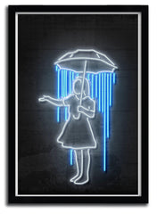 Affiche umbrella girl par OCTAVIAN MIELU ArtAndToys