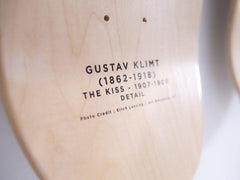 Gustav Klimt Skateboard Triptych – The Kiss (1907-1908) ArtAndToys