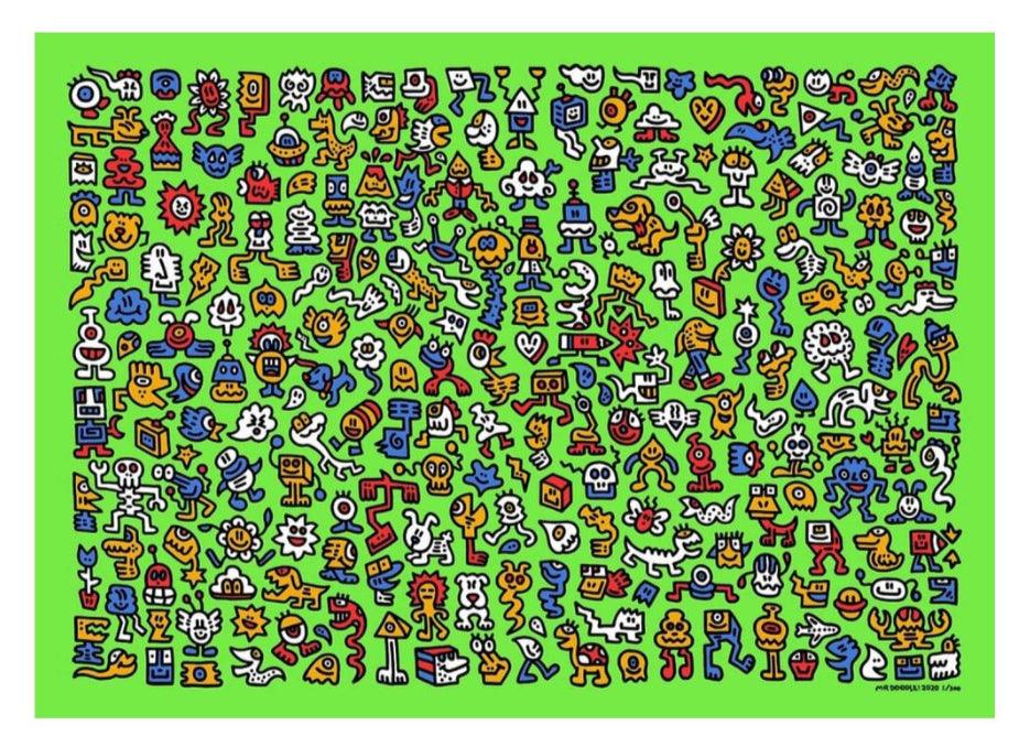 Print ALIEN TOWN by MR DOODLE ArtAndToys