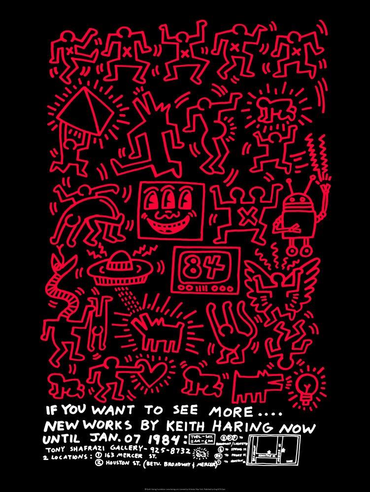 Print If You Want to See More.... 1984 by keith Haring ArtAndToys