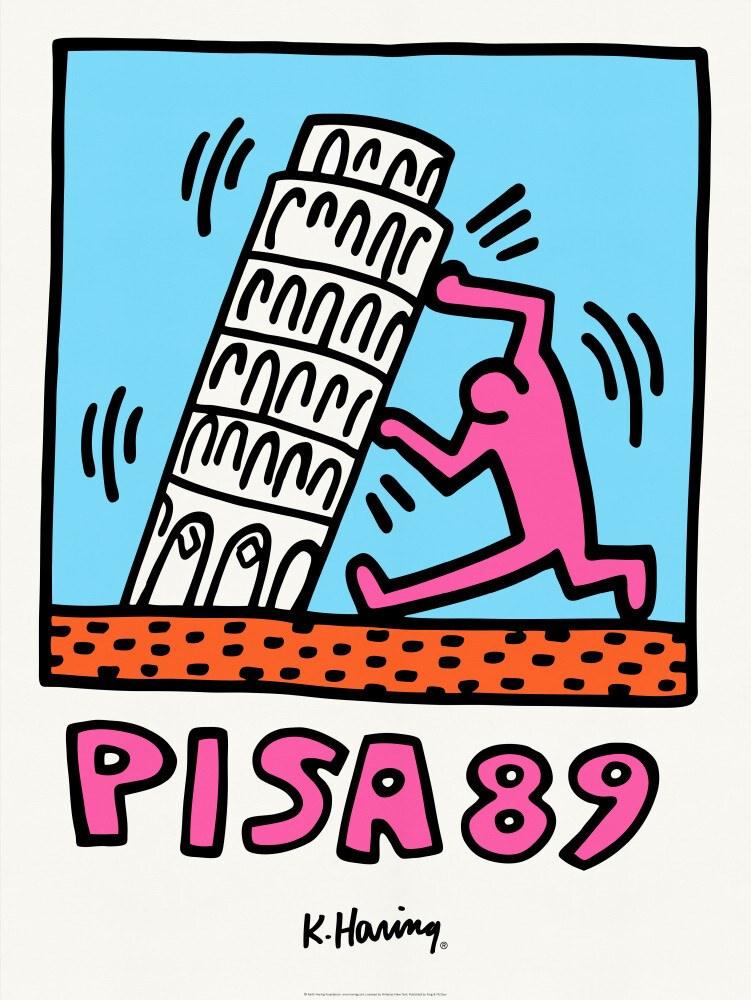 Print Pisa 89 by keith Haring ArtAndToys