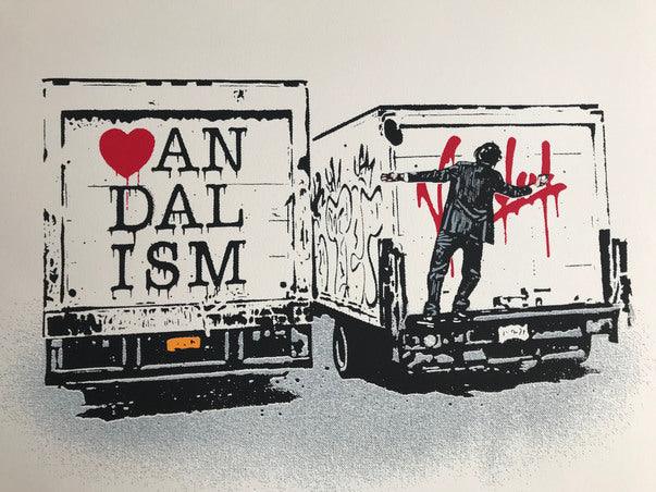 Print Vandalism Truck White by NICK WALKER ArtAndToys