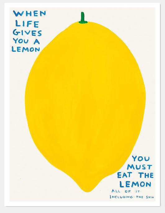 Print lemon by Shrigley ArtAndToys