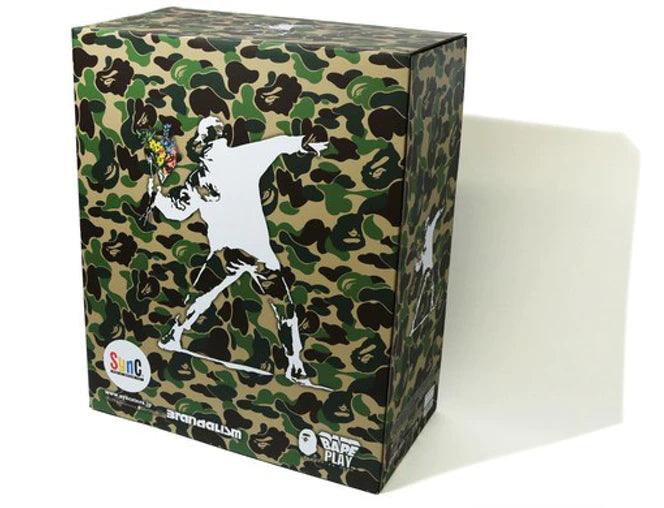Sculpture Flower bomber Green by BAPE x Brandalism by BANKSY ArtAndToys