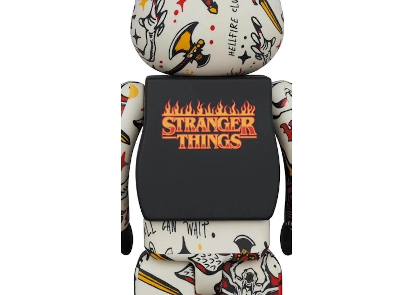 400% & 100% Bearbrick Set - Hellfire Club (Stranger Things) [PRE-ORDER] - ArtAndToys