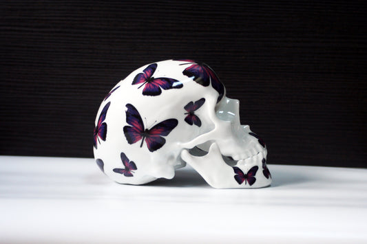 SKULL PURPLE BUTTERFLY BY NooN