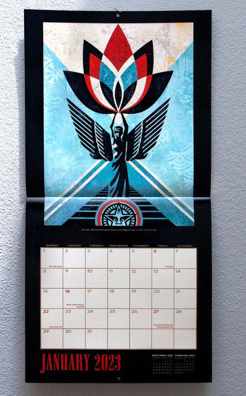 2023 WALL CALENDAR by SHEPARD FAIREY alias OBEY ArtAndToys