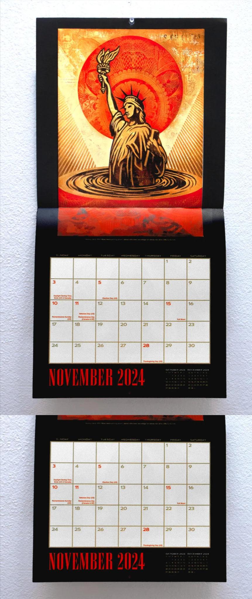 2024 WALL CALENDAR by SHEPARD FAIREY alias OBEY [PRESALE] ArtAndToys