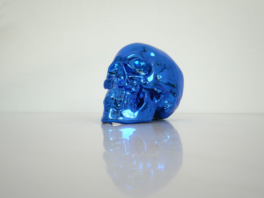 Skull Blue Chrome Porcelain by NooN