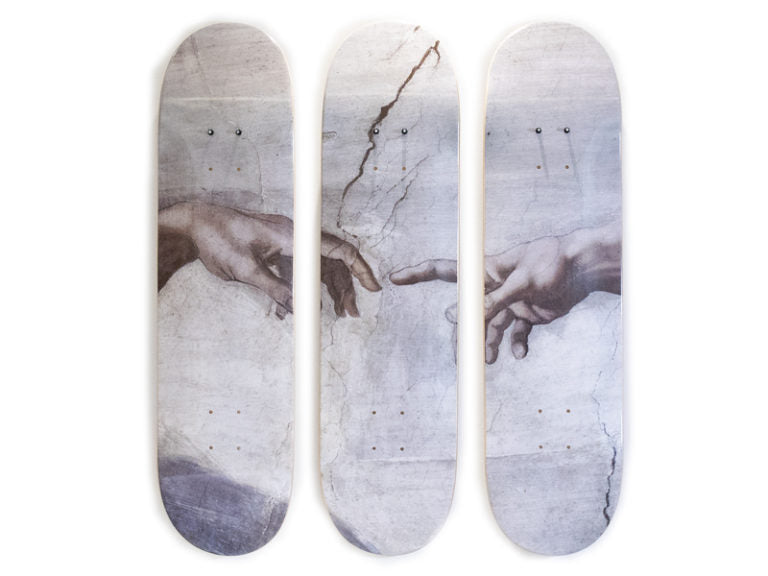 Vincent van Gogh Skateboard Triptych – Self Portrait (1889)