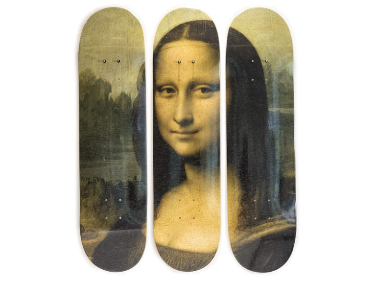 Leonardo da Vinci Skateboard Triptych – Mona Lisa (1503)