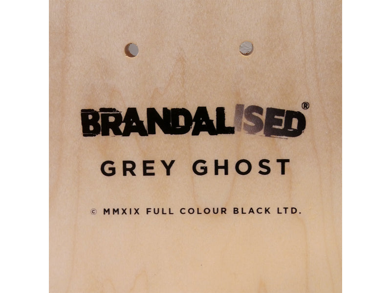 Skateboard Triptych – Grey Ghost  inspired by BANKSY