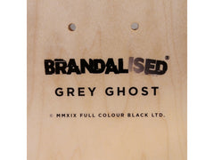 Skateboard Triptych – Grey Ghost  inspired by BANKSY