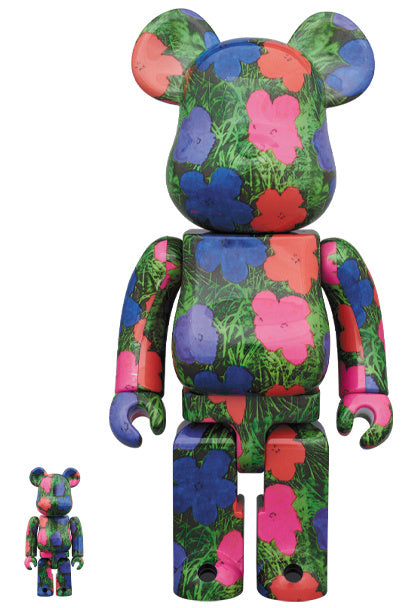 400+100% Bearbrick - Andy Warhol Flowers[PRE-ORDER]