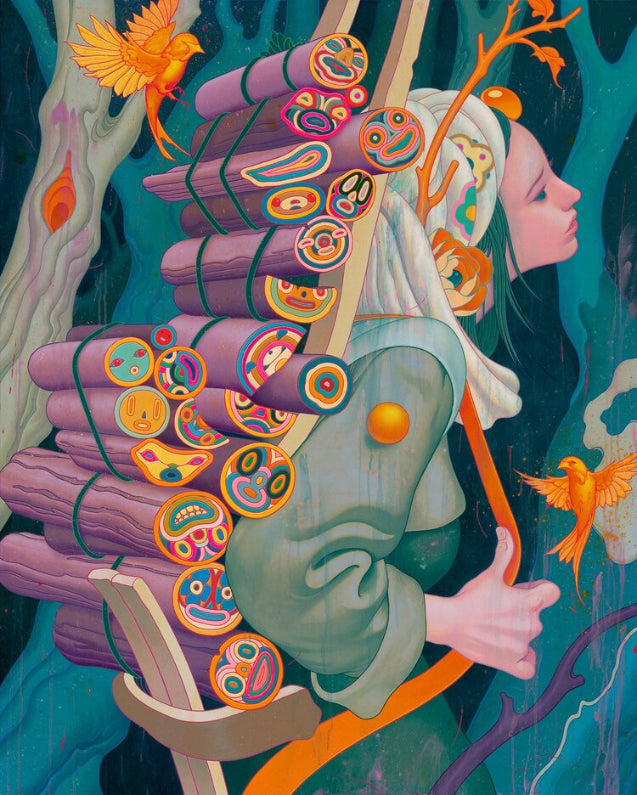 Print KINDLING III by JAMES JEAN