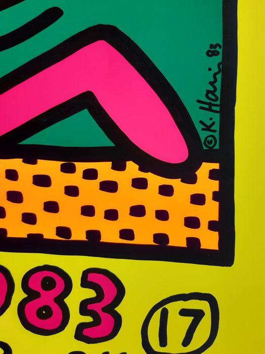 Print MONTREUX JAZZ FESTIVAL 1983 GREEN par ketih Haring