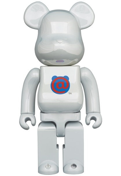 Sculpture 1000% Bearbrick -  Bearbrick Logo - 1st Model White Chrome [Pre Order]