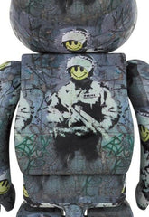 Sculpture 400% & 100% Bearbrick set  Riot Cop (Banksy) [Pre Order]