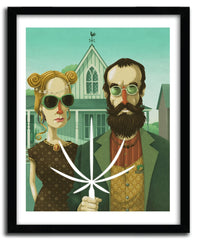 Affiche AMERICAN GOTHIC by STEVE SIMPSON ArtAndToys
