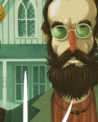 Affiche AMERICAN GOTHIC by STEVE SIMPSON ArtAndToys
