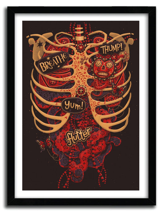 Affiche ANATOMICAL STUDY by STEVE SIMPSON ArtAndToys